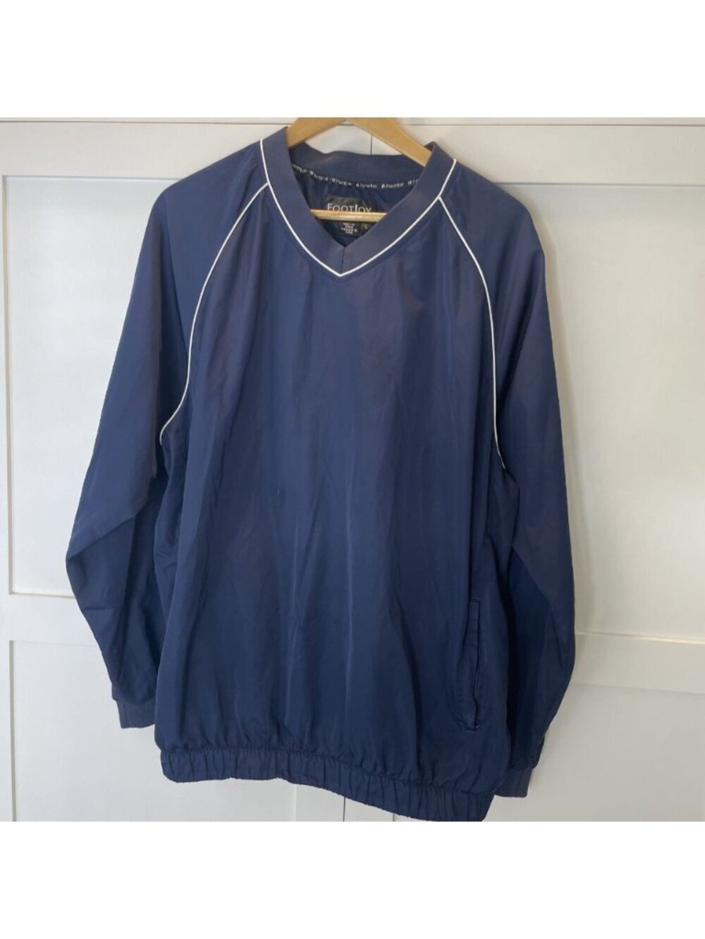FootJoy Windshirt Golf Pullover Water Resistant Mens Size Large Navy Blue